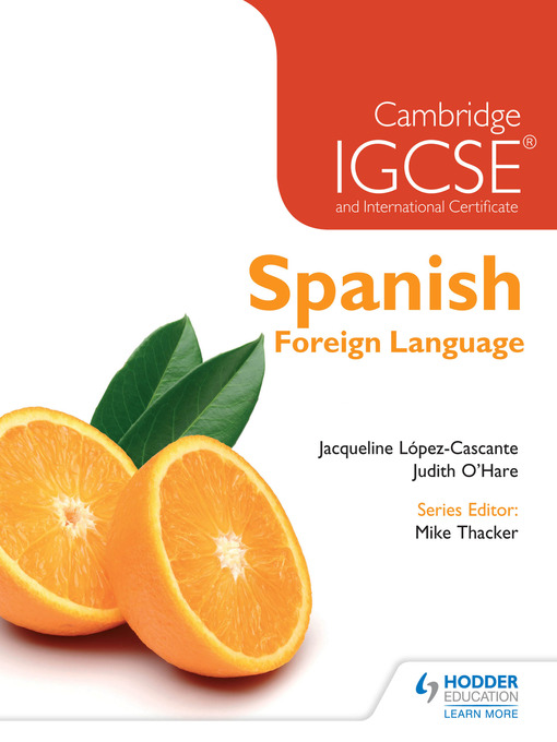 Cover image for Cambridge IGCSE and International Certificate Spanish Foreign Language